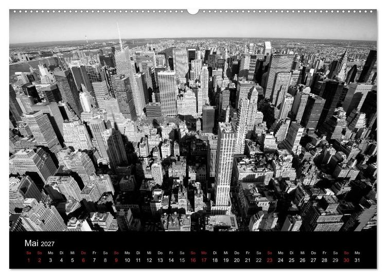 Produktbild: New York 2027 (hochwertiger Premium Wandkalender 2027 DIN A2 quer), Kunstdruck in Hochglanz