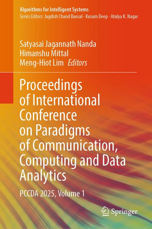 Produktbild: Proceedings of International Conference on Paradigms of Communication, Computing and Data Analytics