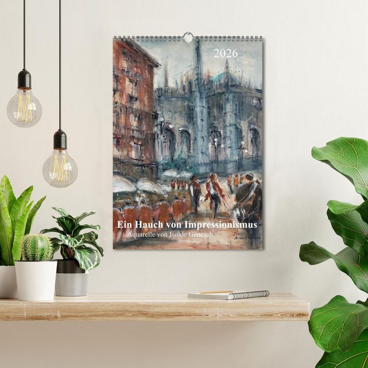 Produktbild: Ein Hauch von Impressionismus &ndash; Aquarelle von Isolde G&auml;nesch (Wandkalender 2026 DIN A3 hoch), CALVENDO Monatskalender