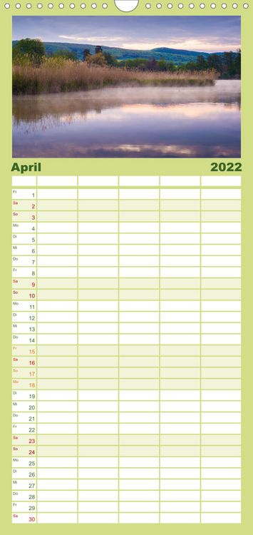 Produktbild: Familienplaner Sachsen-Anhalt - Meine vielf&auml;ltige Heimat (Wandkalender 2022 , 21 cm x 45 cm, hoch)
