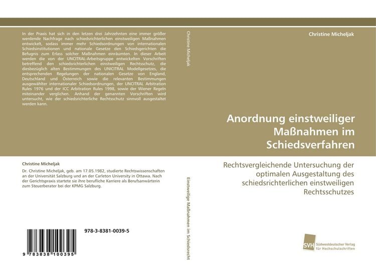 Produktbild: Anordnung einstweiliger Ma&szlig;nahmen im Schiedsverfahren