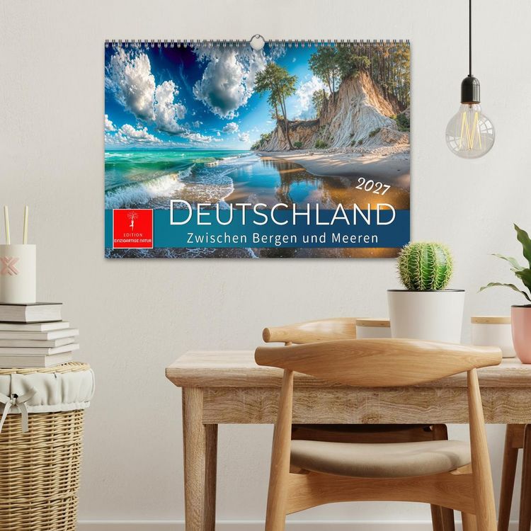 Produktbild: Deutschland - zwischen Bergen und Meeren (Wandkalender 2027 DIN A3 quer), CALVENDO Monatskalender