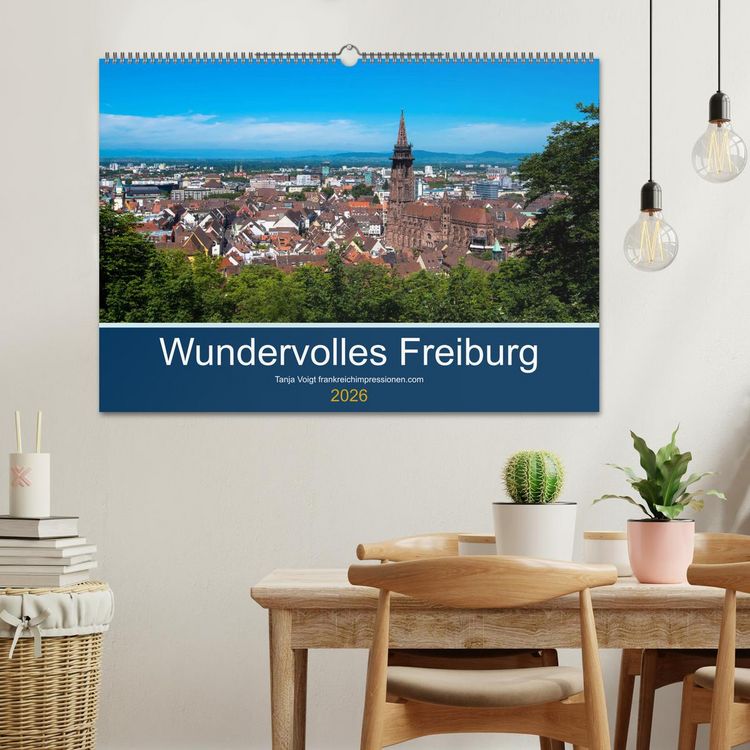 Produktbild: Wundervolles Freiburg (Wandkalender 2026 DIN A2 quer), CALVENDO Monatskalender