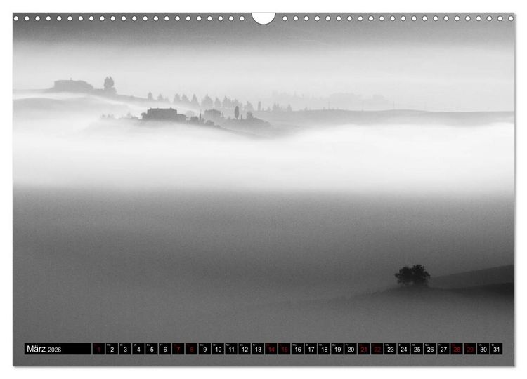 Produktbild: Toscana - monocromatico (Wandkalender 2026 DIN A3 quer), CALVENDO Monatskalender