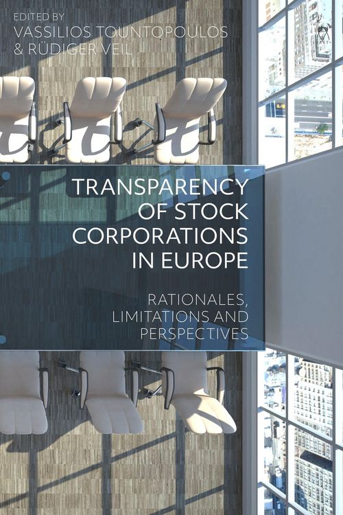 Produktbild: Transparency of Stock Corporations in Europe