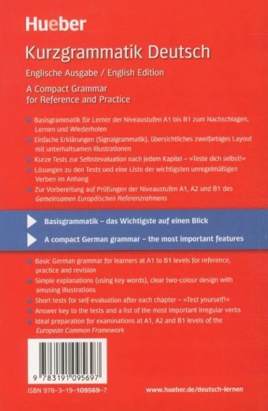 Produktbild: Kurzgrammatik Deutsch English Edition