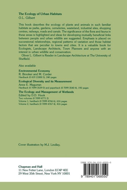 Produktbild: The Ecology of Urban Habitats