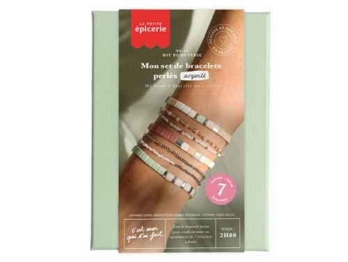 Produktbild: Mon set de bracelets perl&eacute;s Argent&eacute;