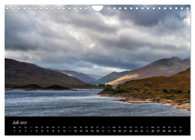 Produktbild: Schottland Landschaften (Wandkalender 2027 DIN A4 quer), CALVENDO Monatskalender