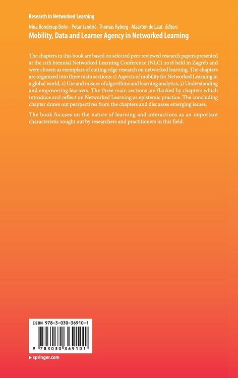 Produktbild: Mobility, Data and Learner Agency in Networked Learning