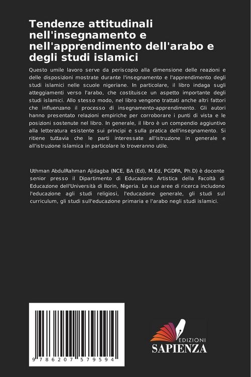 Produktbild: Tendenze attitudinali nell'insegnamento e nell'apprendimento dell'arabo e degli studi islamici