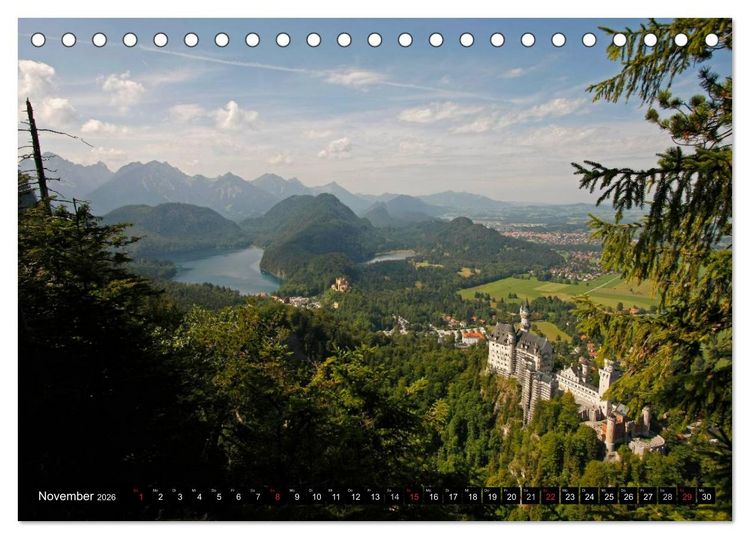 Produktbild: Freistaat Bayern (Tischkalender 2026 DIN A5 quer), CALVENDO Monatskalender