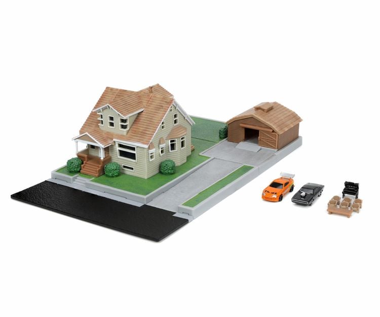 Produktbild: JADA TOYS F&F Nano Dom's House Display Diorama 1:24 Modellauto