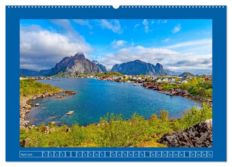 Produktbild: Lofoten - Norwegens Juwelen (hochwertiger Premium Wandkalender 2026 DIN A2 quer), Kunstdruck in Hochglanz