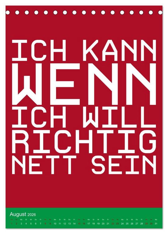 Produktbild: Aufstehen, Krone richten, weitergehen (Tischkalender 2026 DIN A5 hoch), CALVENDO Monatskalender