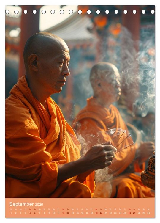 Produktbild: Meditative Stille (Tischkalender 2026 DIN A5 hoch), CALVENDO Monatskalender