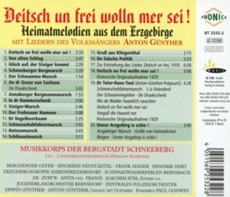 Produktbild: Deitsch un frei wolln mer sei !