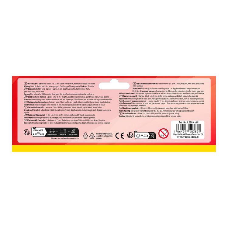 Produktbild: Idena Figuren Set Meerestiere 15cm 5 St&uuml;ck