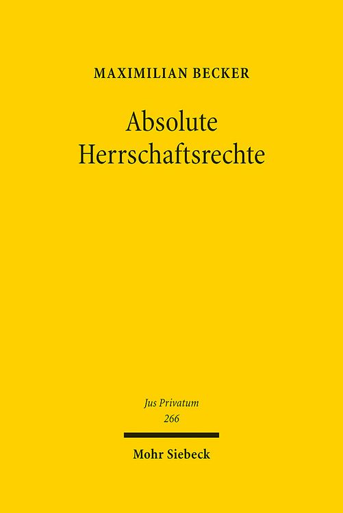 Produktbild: Absolute Herrschaftsrechte