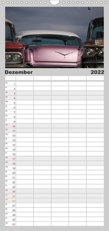 Produktbild: The art of mobility - Auto-Tr&auml;ume in Chrom - Familienplaner hoch (Wandkalender 2022 , 21 cm x 45 cm, hoch)