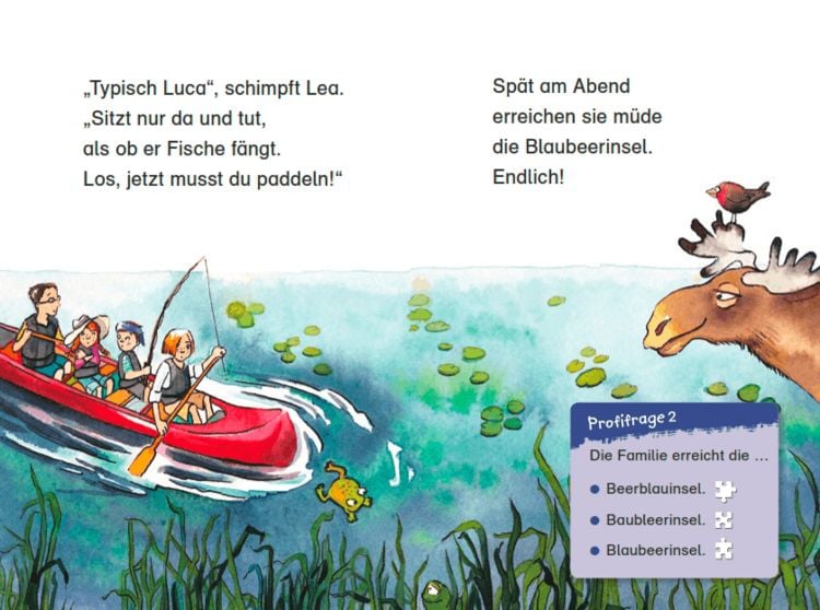 Produktbild: Duden Leseprofi &ndash; Ferien auf der Blaubeerinsel, 1. Klasse