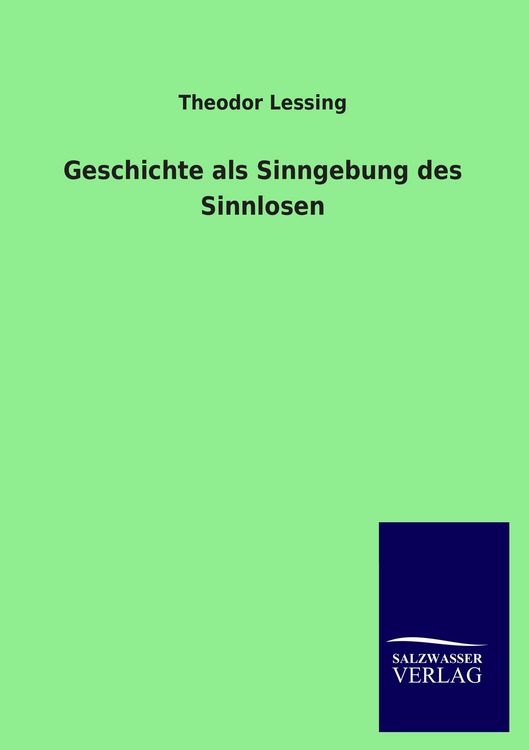 Produktbild: Geschichte als Sinngebung des Sinnlosen