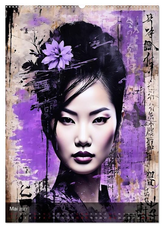 Produktbild: Geisha - Asian Spirit (Wandkalender 2027 DIN A2 hoch), CALVENDO Monatskalender