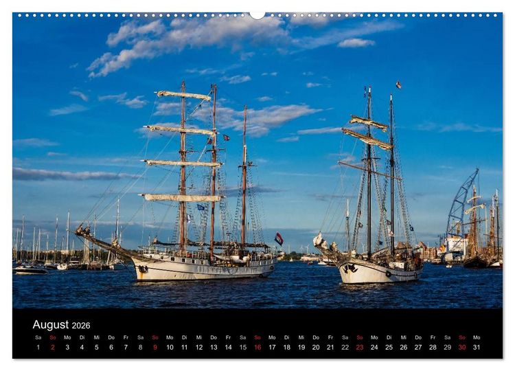 Produktbild: Unterwegs in der Hansestadt Rostock (hochwertiger Premium Wandkalender 2026 DIN A2 quer), Kunstdruck in Hochglanz