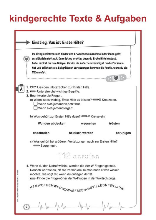 Produktbild: Erste Hilfe f&uuml;r kleine Helden