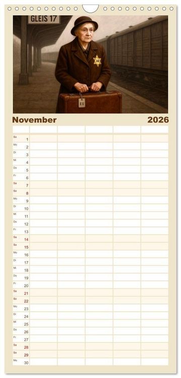 Produktbild: Familienplaner 2026 - Else Ury mit 5 Spalten (Wandkalender, 21 x 45 cm) CALVENDO