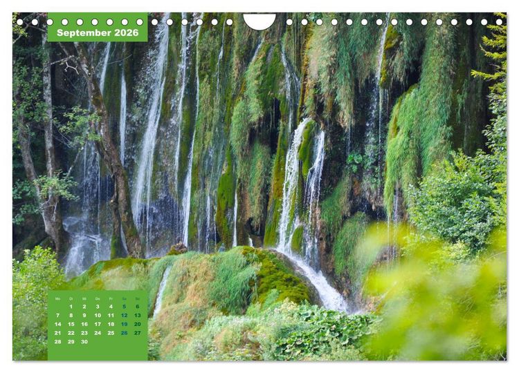Produktbild: Erlebe mit mir die Wasserwelt der Plitvicer Seen (Wandkalender 2026 DIN A4 quer), CALVENDO Monatskalender