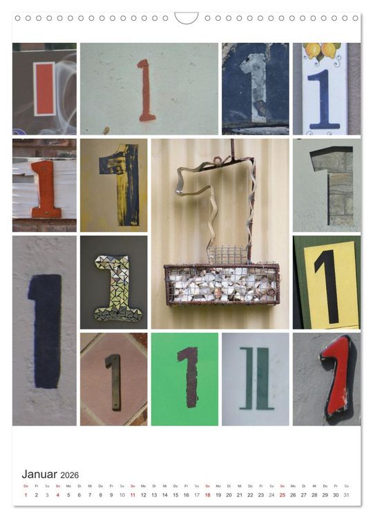 Produktbild: Das Jahr in Zahlen (Wandkalender 2026 DIN A3 hoch), CALVENDO Monatskalender