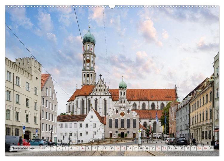 Produktbild: Augsburg Impressionen (hochwertiger Premium Wandkalender 2026 DIN A2 quer), Kunstdruck in Hochglanz