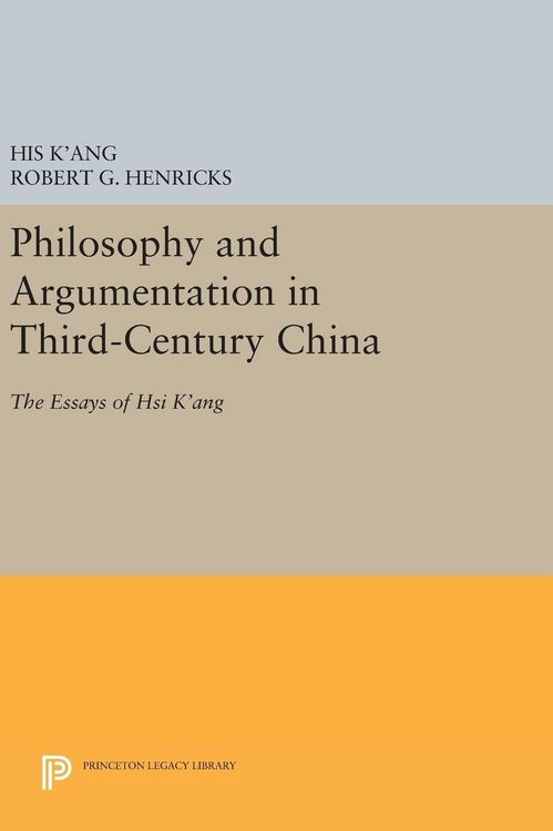 Produktbild: Philosophy and Argumentation in Third-Century China