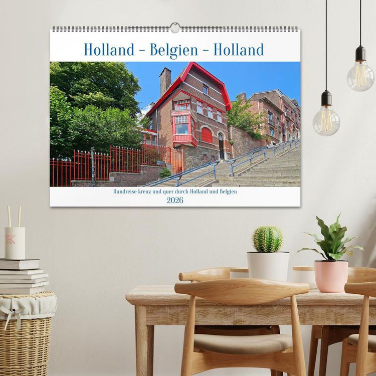 Produktbild: Rundreise kreuz und quer durch Holland und Belgien (Wandkalender 2026 DIN A2 quer), CALVENDO Monatskalender