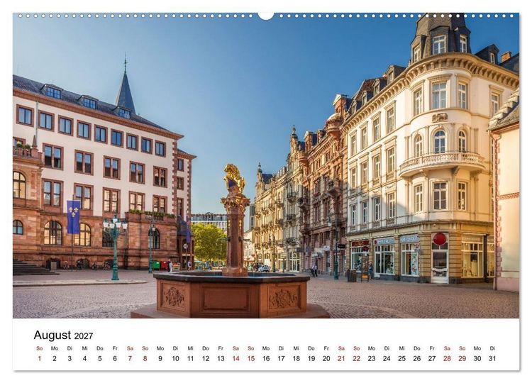 Produktbild: Wiesbadener Impressionen (hochwertiger Premium Wandkalender 2027 DIN A2 quer), Kunstdruck in Hochglanz