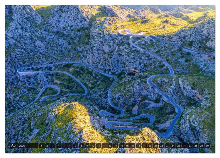 Produktbild: Mallorca - einzigartige Luftbildaufnahmen (hochwertiger Premium Wandkalender 2026 DIN A2 quer), Kunstdruck in Hochglanz