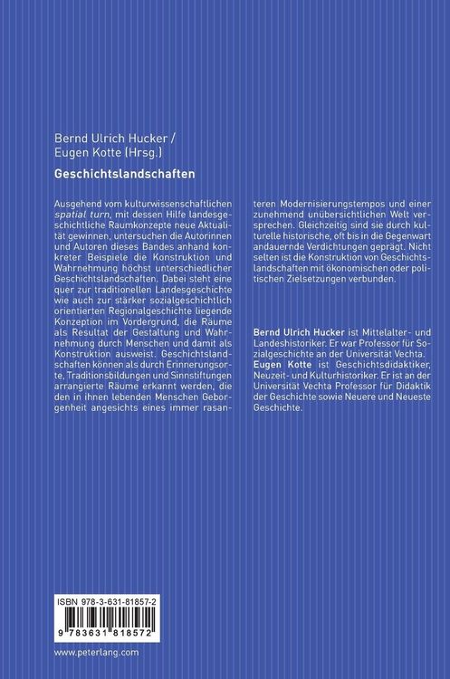 Produktbild: Geschichtslandschaften
