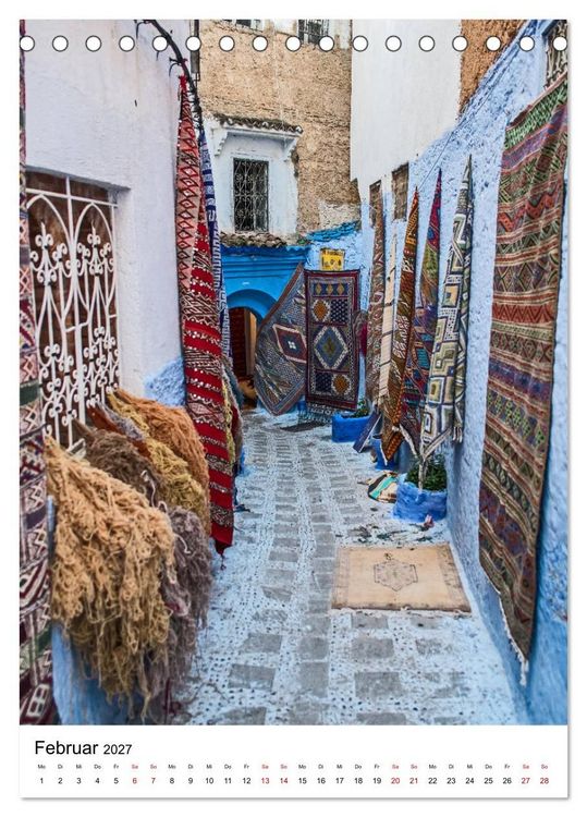 Produktbild: Marokko - Chefchaouen (Tischkalender 2027 DIN A5 hoch), CALVENDO Monatskalender