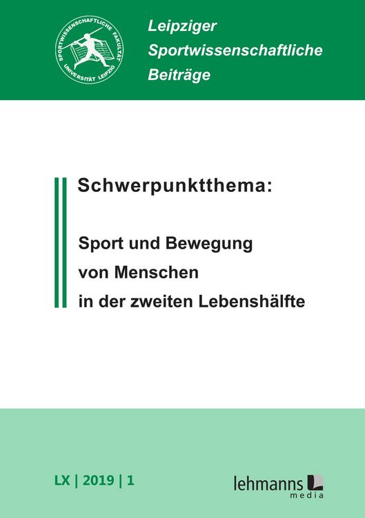 Produktbild: Leipziger Sportwissenschaftliche Beitr&auml;ge