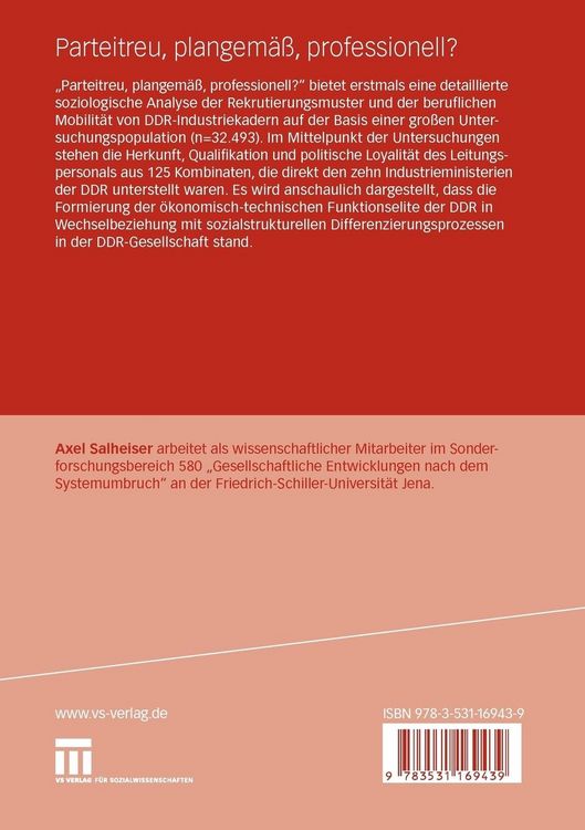 Produktbild: Parteitreu, plangem&auml;&szlig;, professionell?