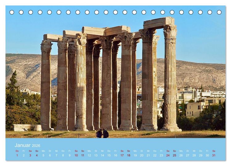 Produktbild: Geliebtes Athen (Tischkalender 2026 DIN A5 quer), CALVENDO Monatskalender