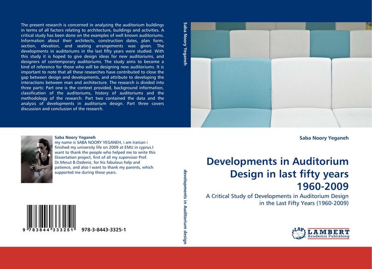 Produktbild: Developments in Auditorium Design in last fifty years 1960-2009