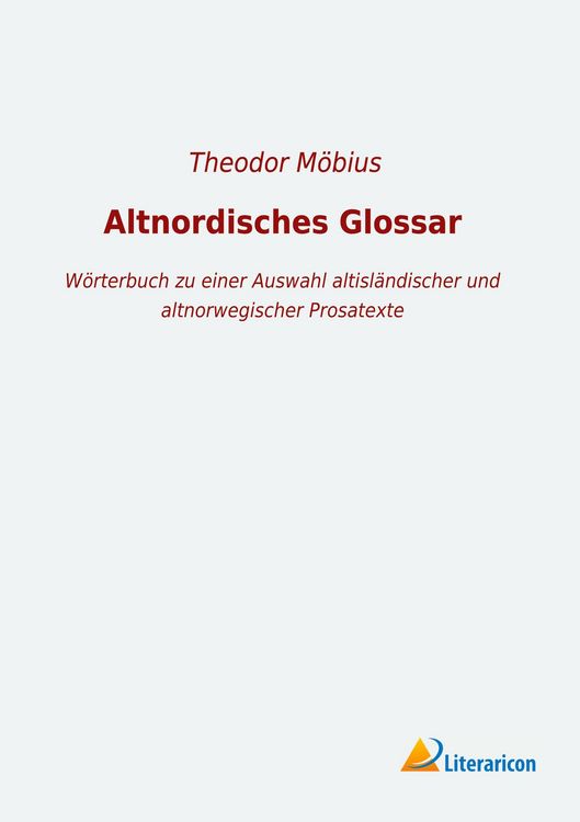 Produktbild: Altnordisches Glossar