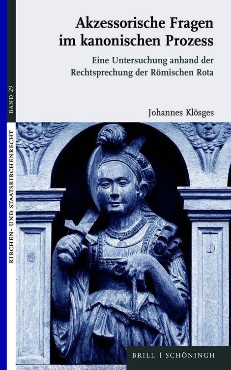 Produktbild: Akzessorische Fragen im kanonischen Prozess