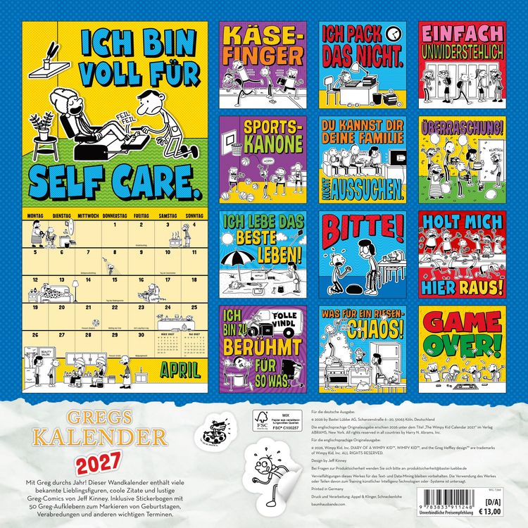 Produktbild: Gregs Kalender 2027