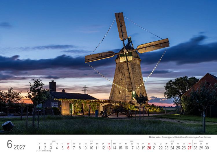 Produktbild: Niederrhein 2027 Bildkalender A3 Spiralbindung