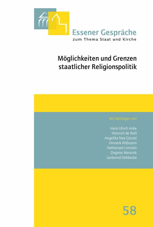Produktbild: Essener Gespr&auml;che zum Thema Staat und Kirche, Band 58
