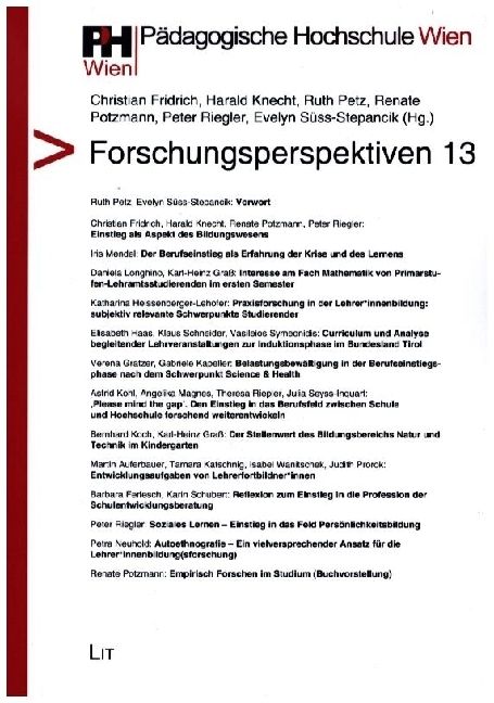 Produktbild: Forschungsperspektiven 13
