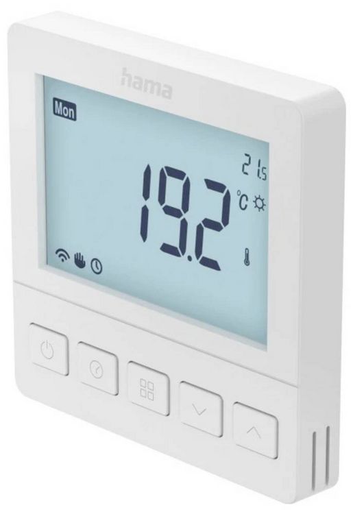 Produktbild: Hama Smartes Fu&szlig;bodenheizungs-Thermostat, Unterputz, per App/Sprache steuern Fu&szlig;bodenheizungssteuerung